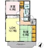 熊本都市バス（熊本市）/新外中通り 徒歩4分 1階 築25年 2LDKの間取り