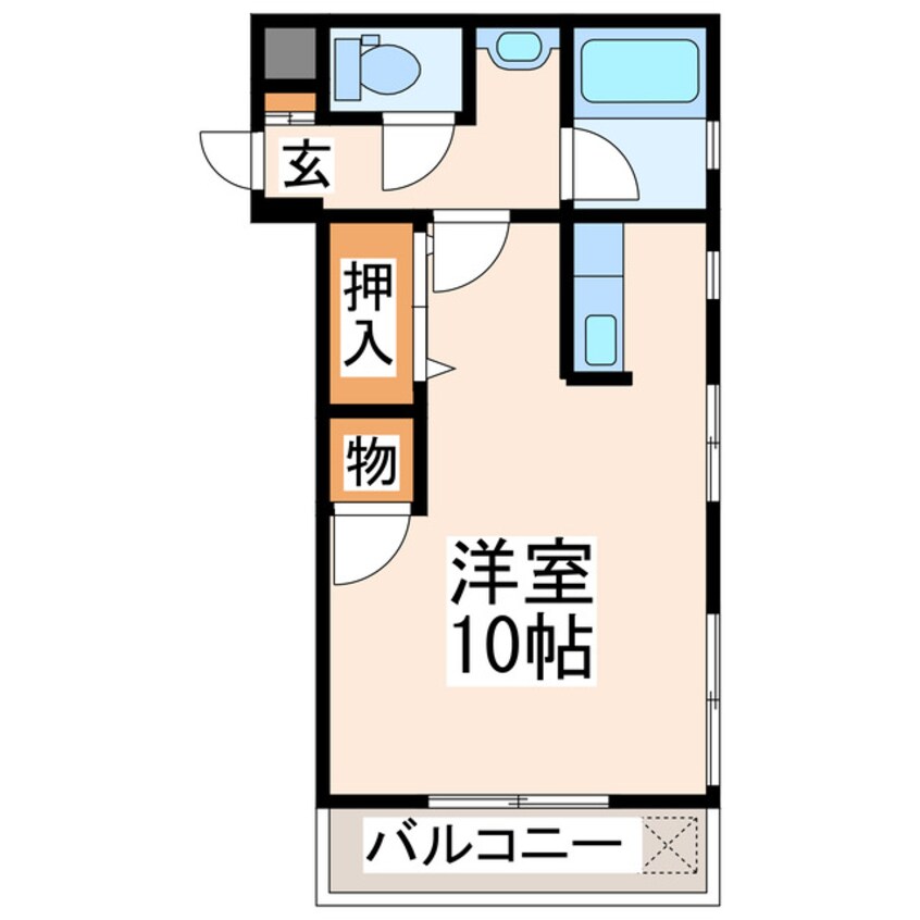 間取図 産交バス（熊本市）/健軍電停前 徒歩1分 4階 築42年