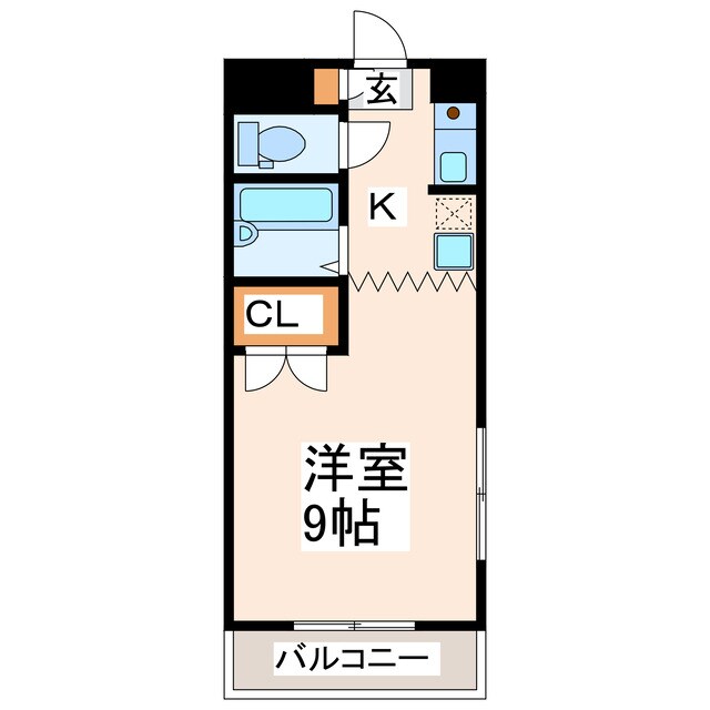 間取り図 熊本市電Ａ系統<熊本市交通局>/健軍校前駅 徒歩1分 3階 築27年