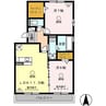 熊本都市バス（熊本市）/セイラタウン南 徒歩5分 2階 築15年 2LDKの間取り