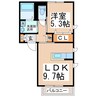 熊本市電Ａ系統<熊本市交通局>/健軍交番前駅 徒歩2分 1階 築14年 1LDKの間取り