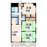 熊本市営バス/東野中学前 徒歩1分 4階 築31年 3LDKの間取り