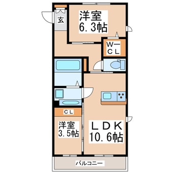 間取図 グッドラック四番館