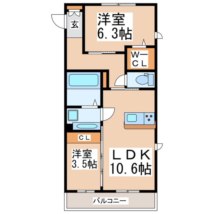 間取図 グッドラック四番館