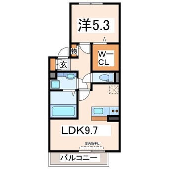 間取図 熊本バス（熊本市）/セイラタウン南 徒歩4分 1階 築13年