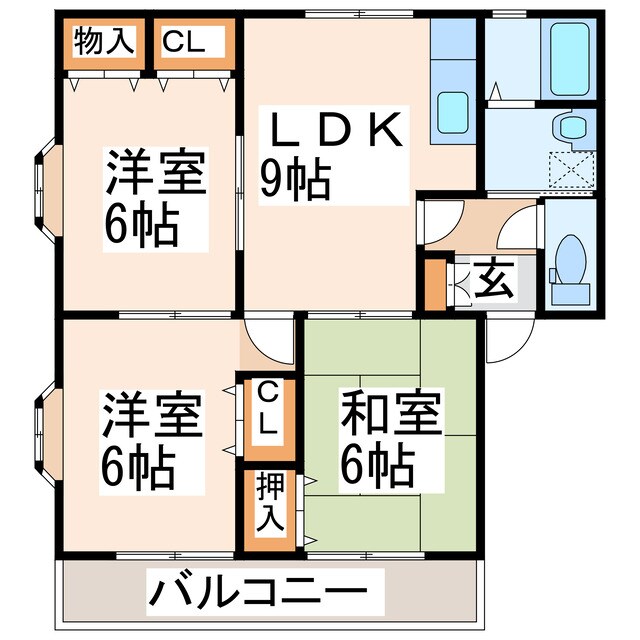 間取り図 レジオンあきつ　Ｂ