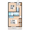 すみれコーポ 1LDKの間取り