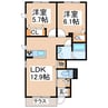 産交バス（上益城郡）/広安小学校入口 徒歩3分 1階 築12年 2LDKの間取り