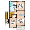 熊本市営バス/長嶺小学校前 徒歩2分 2階 築11年 2LDKの間取り