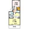 産交バス（熊本市）/新南部 徒歩3分 1階 築4年 1LDKの間取り