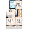 熊本都市バス（熊本市）/セイラタウン南 徒歩1分 1階 築11年 2LDKの間取り