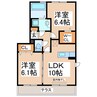 産交バス（熊本市）/府内古閑 徒歩7分 1階 築10年 2LDKの間取り
