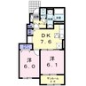 熊本都市バス（熊本市）/新外中通り 徒歩5分 1階 築10年 2DKの間取り
