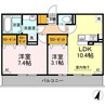 産交バス（上益城郡）/広安小学校入口 徒歩6分 3階 築8年 2LDKの間取り
