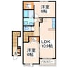 ハイウェイサイドブルースカイ 2LDKの間取り