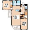 熊本都市バス（熊本市）/三郎 徒歩1分 2階 築11年 2LDKの間取り