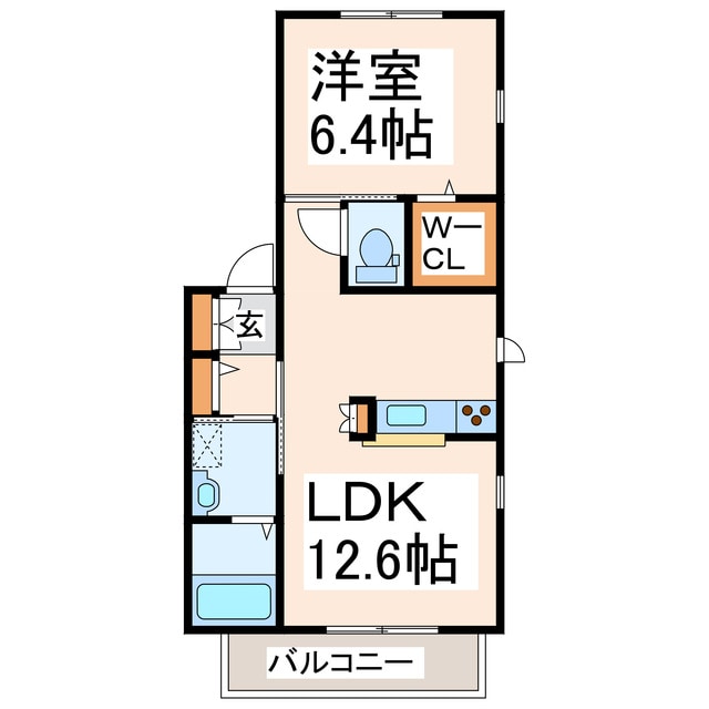 間取り図 産交バス（熊本市周辺）/託麻市民センター前 徒歩4分 2階 築11年
