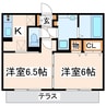 産交バス（熊本市）/託麻総合出張所前 徒歩3分 1階 築9年 2Kの間取り