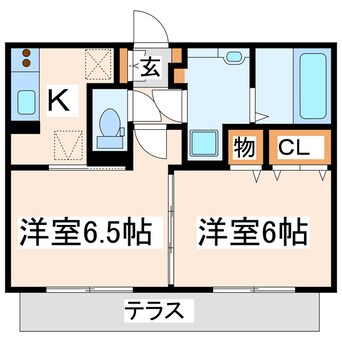 間取図 産交バス（熊本市）/託麻総合出張所前 徒歩3分 1階 築9年