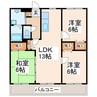 産交バス（熊本市周辺）/小山 徒歩5分 3階 築23年 3LDKの間取り