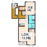 産交バス（熊本市）/中山（戸島） 徒歩5分 2階 築18年 1LDKの間取り