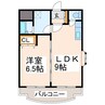 熊本市営バス/尾ノ上小学校前 徒歩1分 4階 築26年 1LDKの間取り