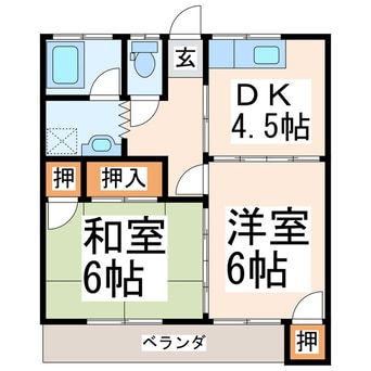 間取図 かつきハイツ