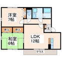 ＲグレイⅡの間取図