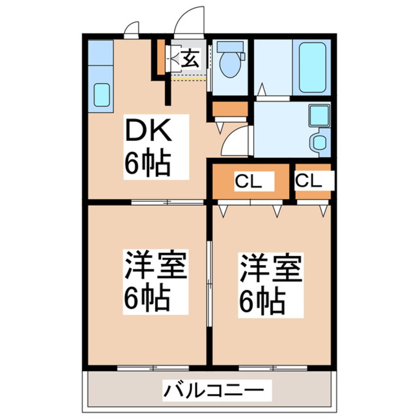 間取図 マドレカーサⅠ・Ⅱ