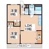 産交バス（熊本市周辺）/下南部入口 徒歩3分 2階 築39年 2LDKの間取り