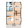 産交バス（熊本市）/秋津薬局前 徒歩5分 1階 築14年 2LDKの間取り