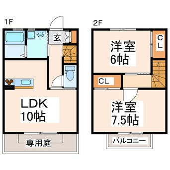 間取図 リラ・テラスA・B