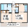 産交バス（熊本市）/東町 徒歩7分 2階 築5年 1LDKの間取り