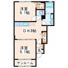 産交バス（熊本市周辺）/広崎 徒歩5分 1階 築6年 2DKの間取り