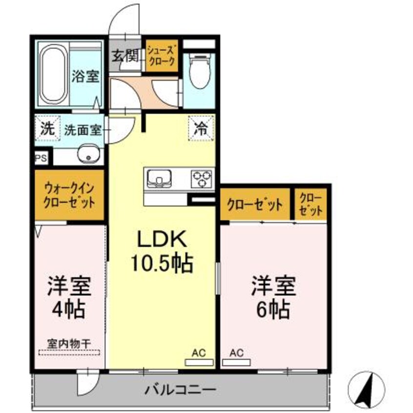 間取図 セジュール　リ・ブロン