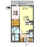 熊本都市バス（熊本市）/西小峯 徒歩4分 3階 築6年 1LDKの間取り