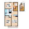 D-room広崎 2LDKの間取り