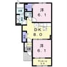 産交バス（上益城郡）/古閑入口 徒歩2分 1階 築4年 2DKの間取り
