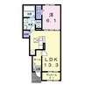 熊本バス/旭町 徒歩10分 1階 築浅 1LDKの間取り