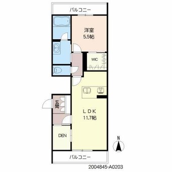 間取図 産交バス（熊本市）/錦ヶ丘住宅前 徒歩5分 2階 1年未満