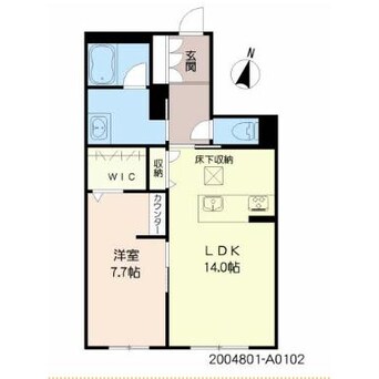 間取図 熊本都市バス（熊本市）/上の門 徒歩2分 1階 築1年