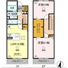 熊本市電Ａ系統<熊本市交通局>/健軍校前駅 徒歩5分 1-2階 1年未満 2LDKの間取り