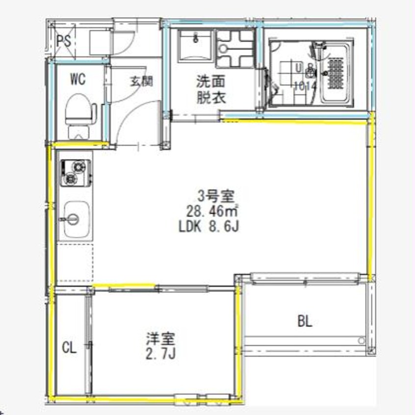 間取図 熊本都市バス（熊本市）/健軍本通り 徒歩5分 1階 建築中