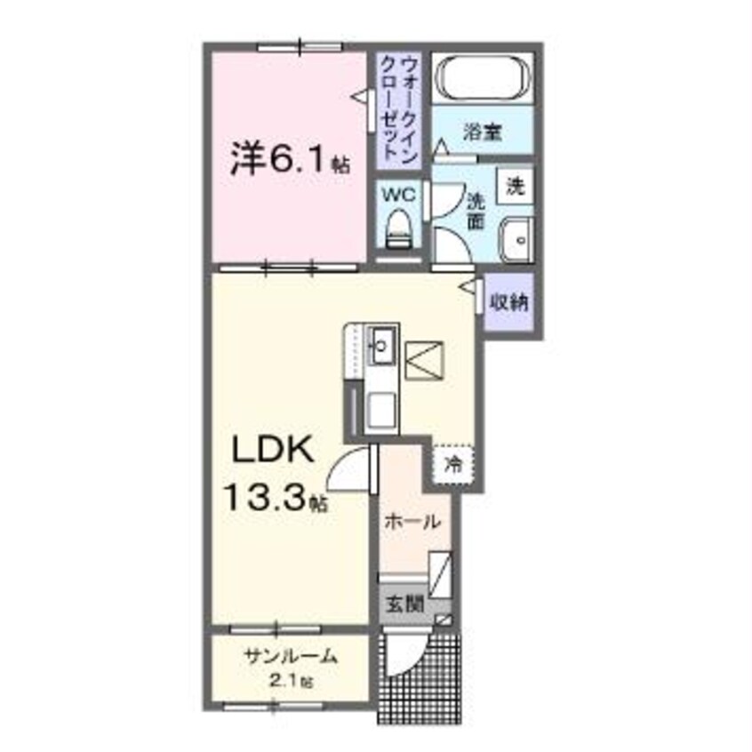 間取図 産交バス（熊本市）/桜木三丁目 徒歩10分 1階 1年未満