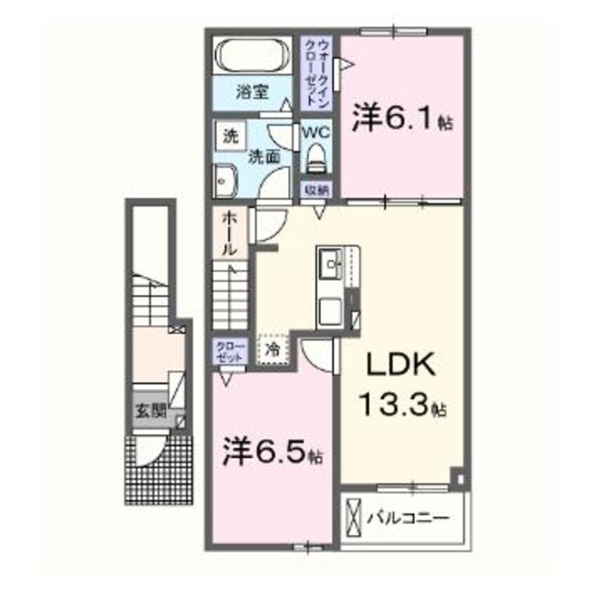 間取図 産交バス（熊本市）/桜木三丁目 徒歩10分 2階 建築中