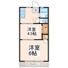 熊本市電Ａ系統<熊本市交通局>/健軍町駅 徒歩28分 2階 築45年 2Kの間取り
