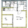 熊本市電Ａ系統<熊本市交通局>/健軍町駅 徒歩10分 3階 築4年 1LDKの間取り