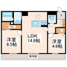 産交バス（熊本市）/益城インター口 徒歩6分 1階 1年未満 2LDKの間取り