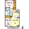 産交バス（熊本市周辺）/西上の前 徒歩5分 2階 築浅 2LDKの間取り