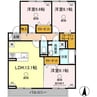 産交バス（熊本市周辺）/西上の前 徒歩5分 2階 築浅 3LDKの間取り